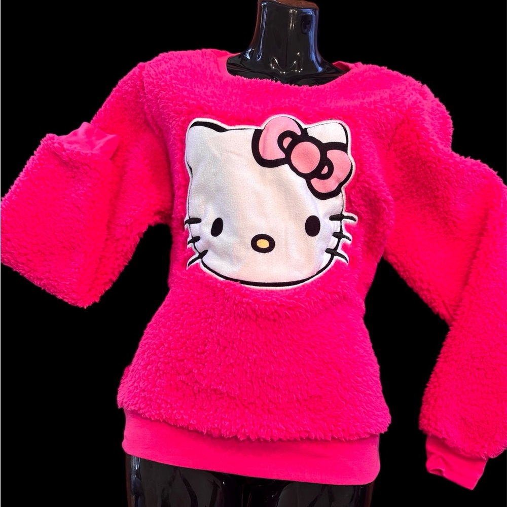 Hello Kitty hot pink pullover size large